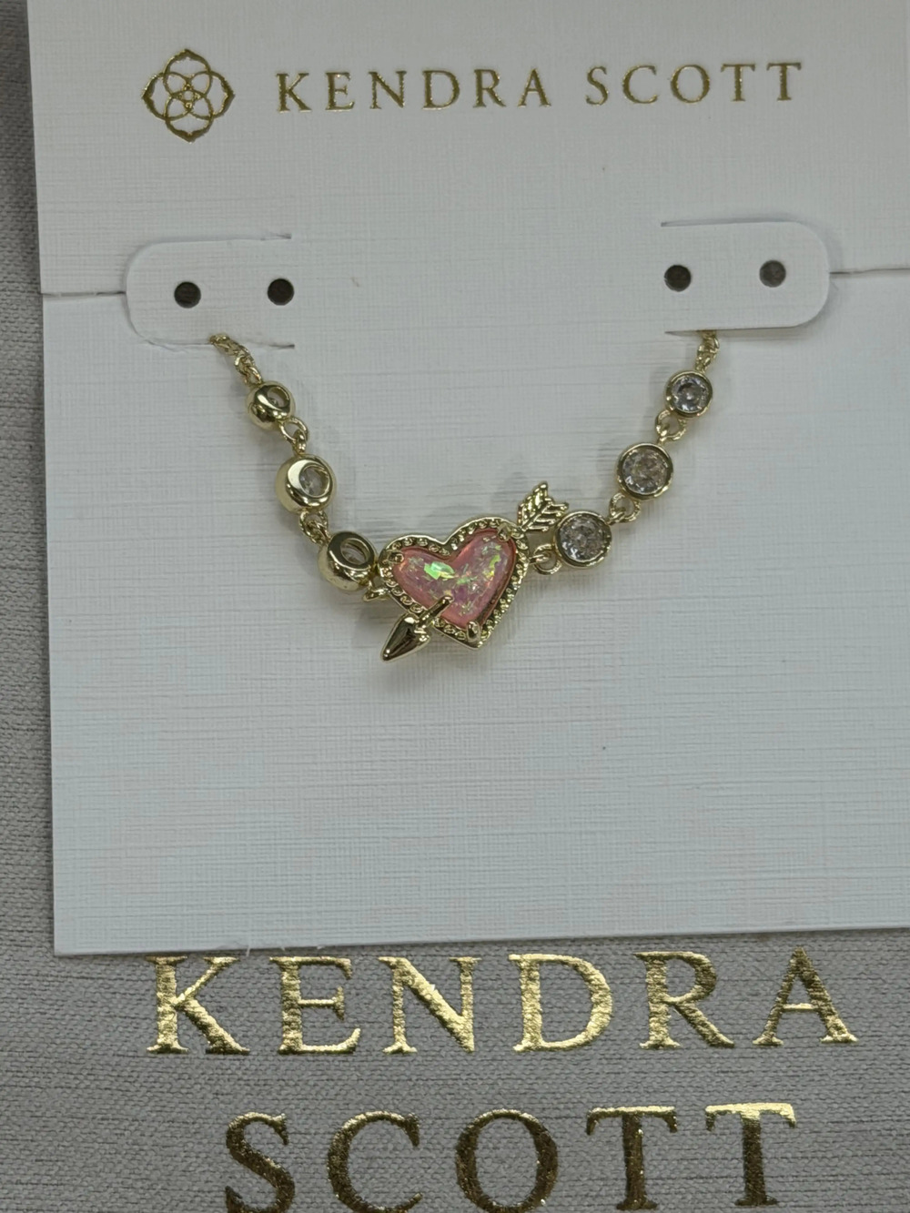 Kendra Scott Pink Heart Bracelet
